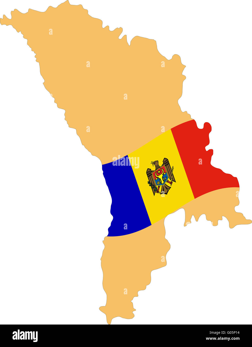 Moldova Outline Map Hi Res Stock Photography And Images Alamy