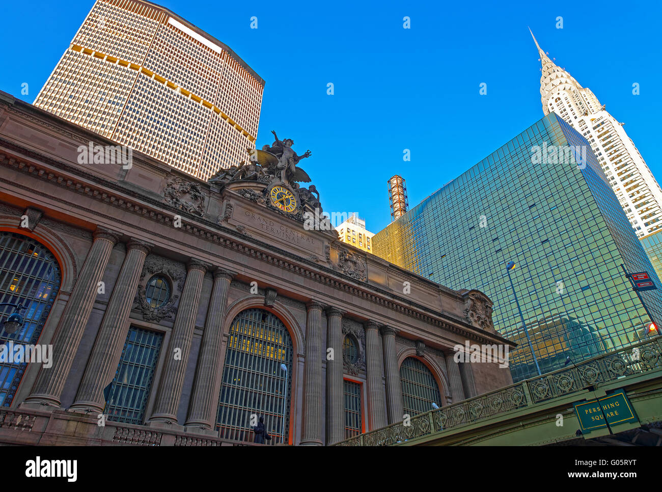New York, USA April 24, 2015 Street view of the Entrance in Grand