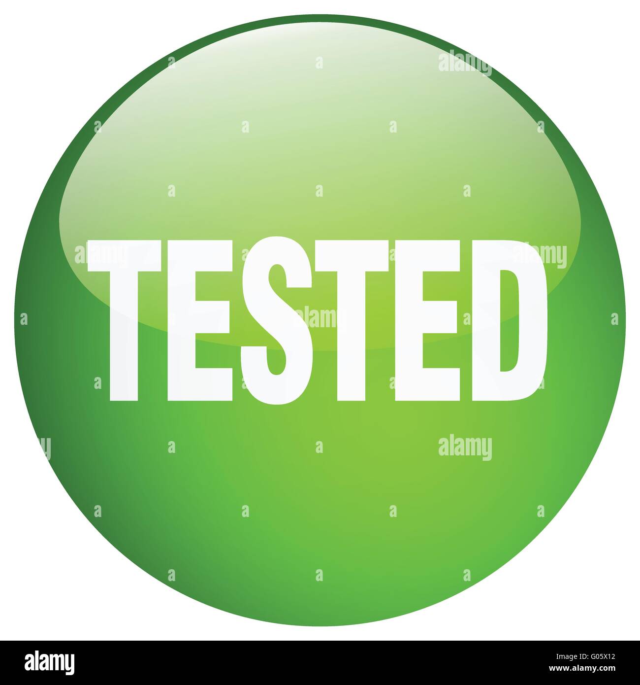 Get Tested Button tested green round gel isolated push button Stock Vector Image & Art ...