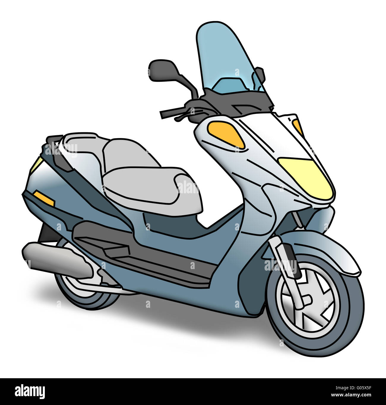 motor scooter Stock Photo