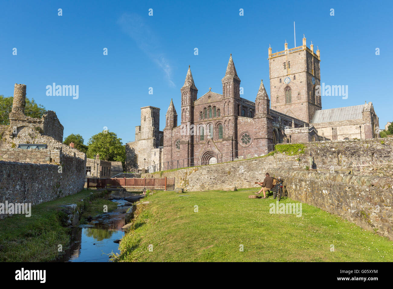 St Davids Cathedral - Pembrokeshire Stock Photo