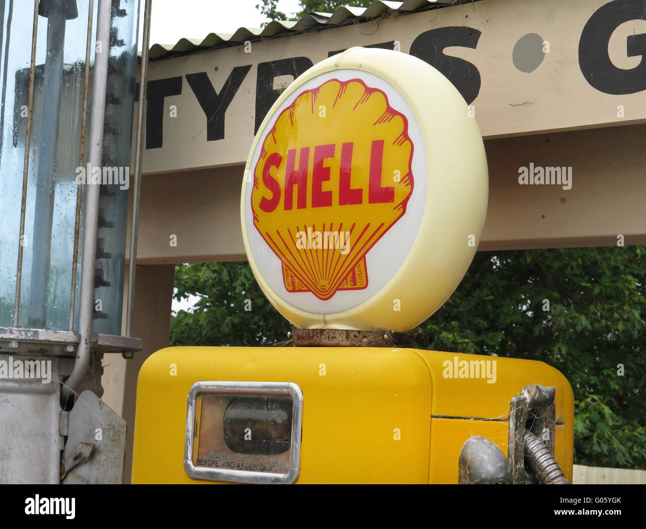 Shell Petrol Pump at Three Creeks Service Station South Island, New