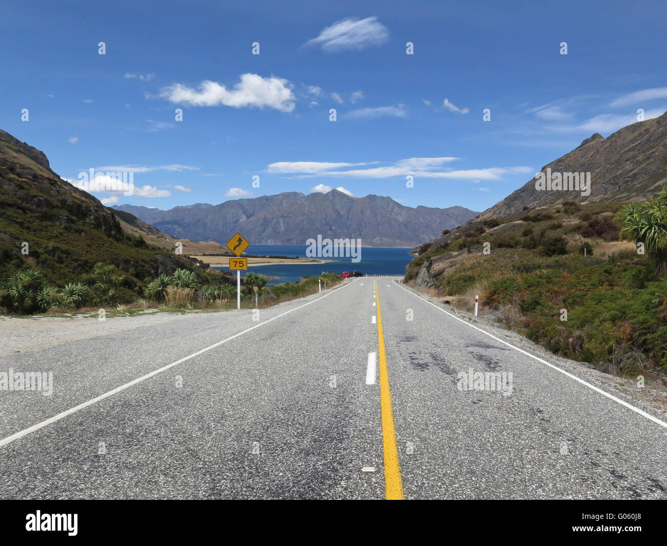 Lake Hawea, South Island, New Zealand Stock Photo