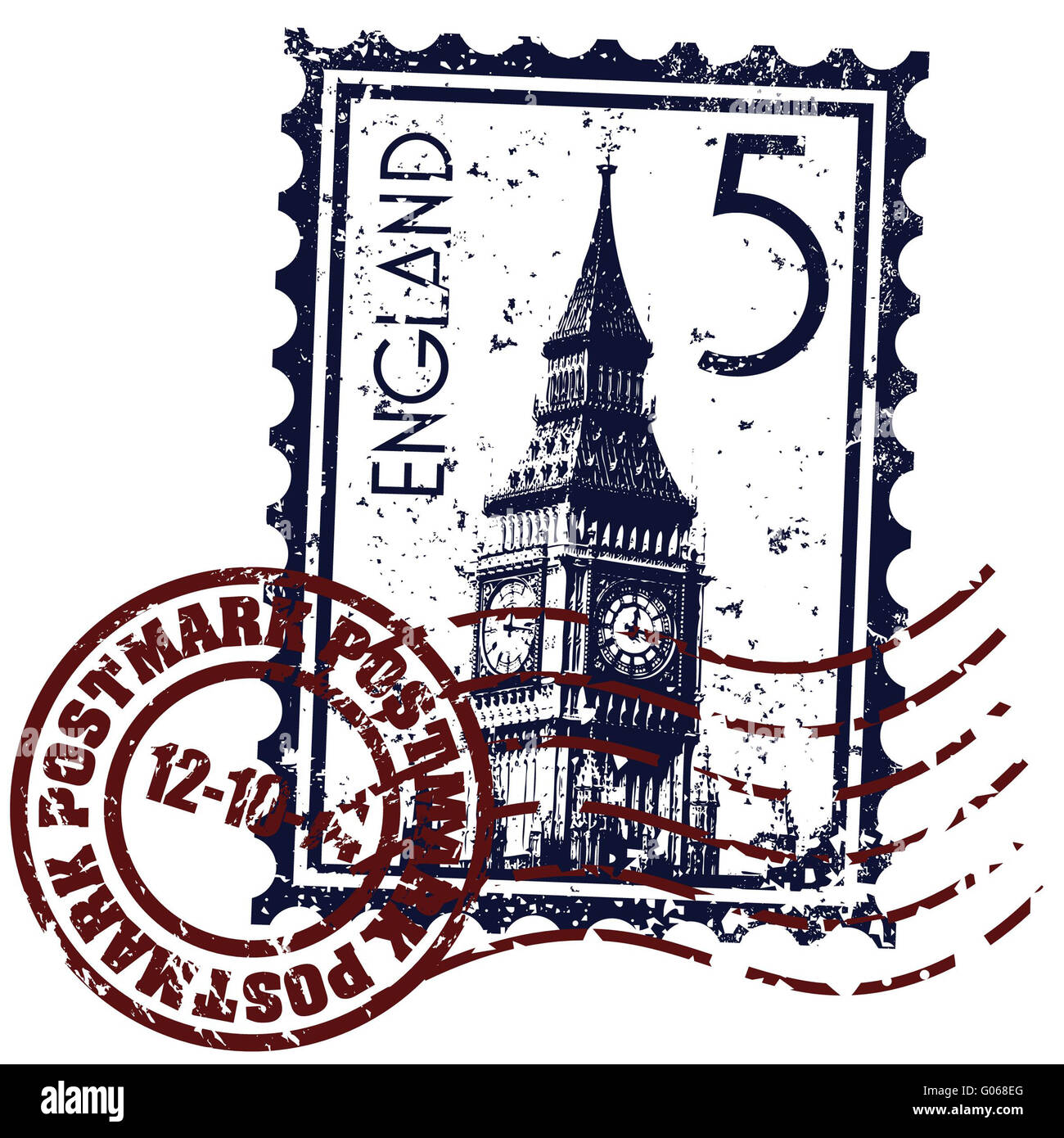 Vector illustration of isolated London print icon Stock Photo - Alamy