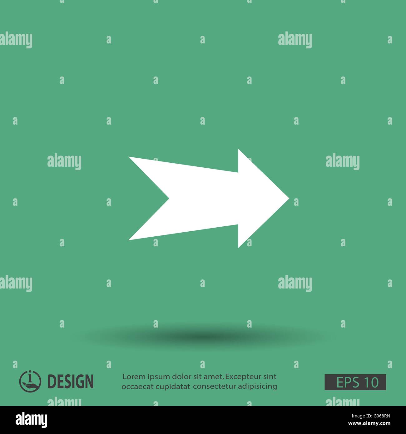 Arrow icon. Vector concept illustration for design. Eps 10 Stock Vector ...