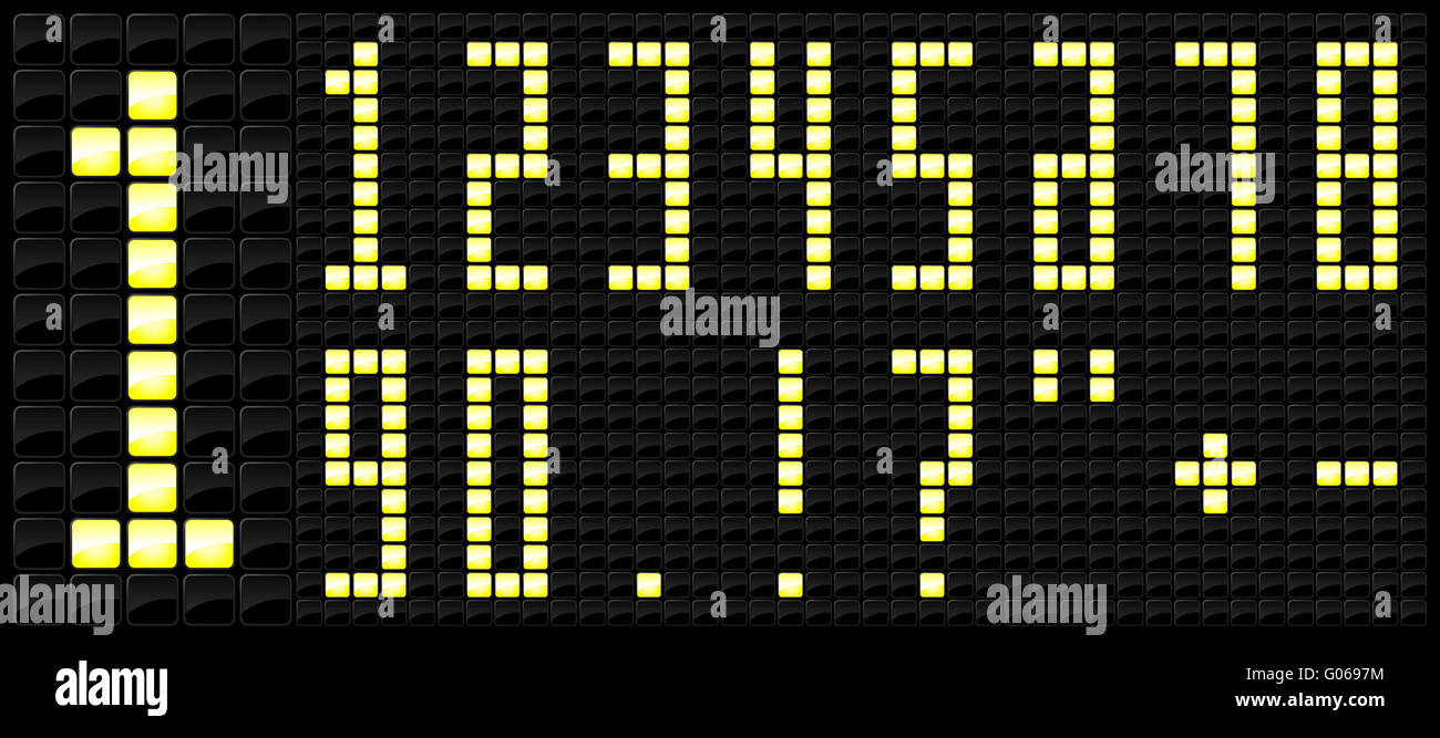 Vector illustration of console scoreboard number icon Stock Photo - Alamy