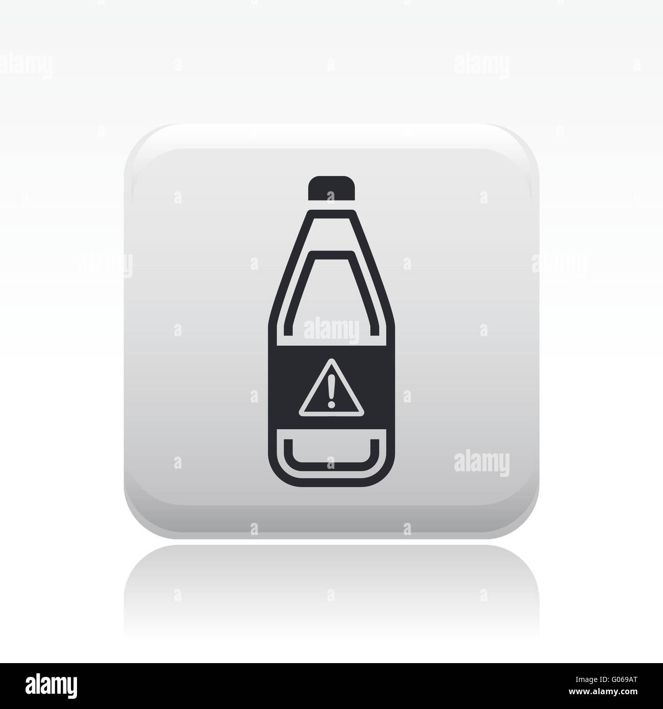 Vector illustration of isolated dangerous bottle icon Stock Photo