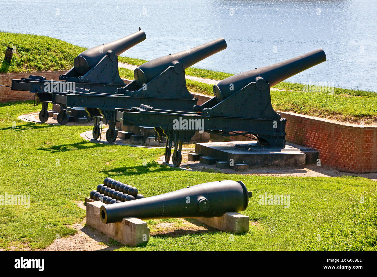 Cannon from the War of 1812 at Ft. McHenry, MD US Stock Photo Alamy