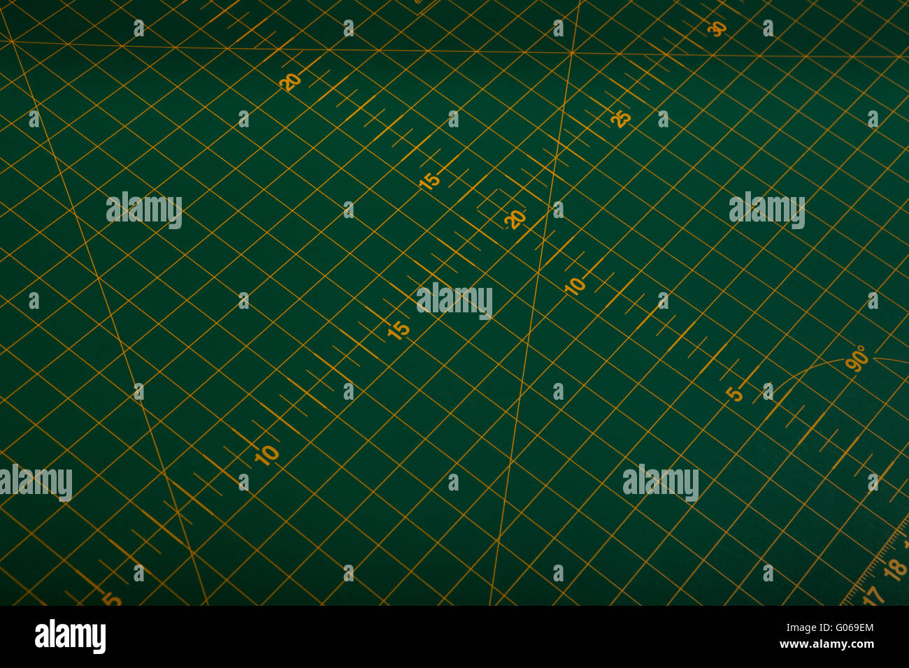 green measure background with yellow signs. concept of measurement ...
