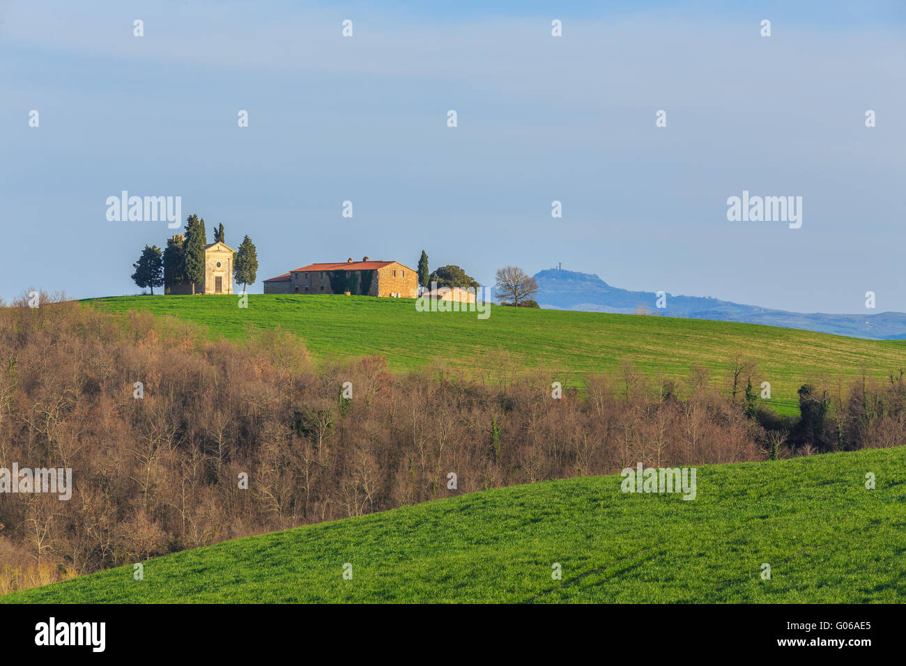 The Chapel of Vitaleta Stock Photo - Alamy