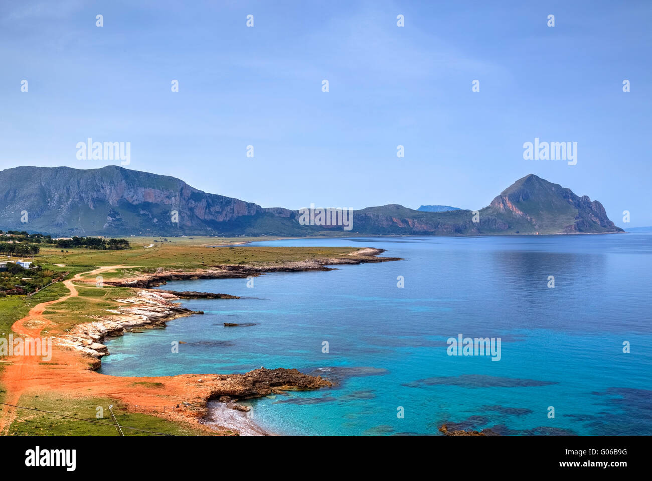 Monte Cofano, Tarpani, Erice, Sicily, Italy Stock Photo