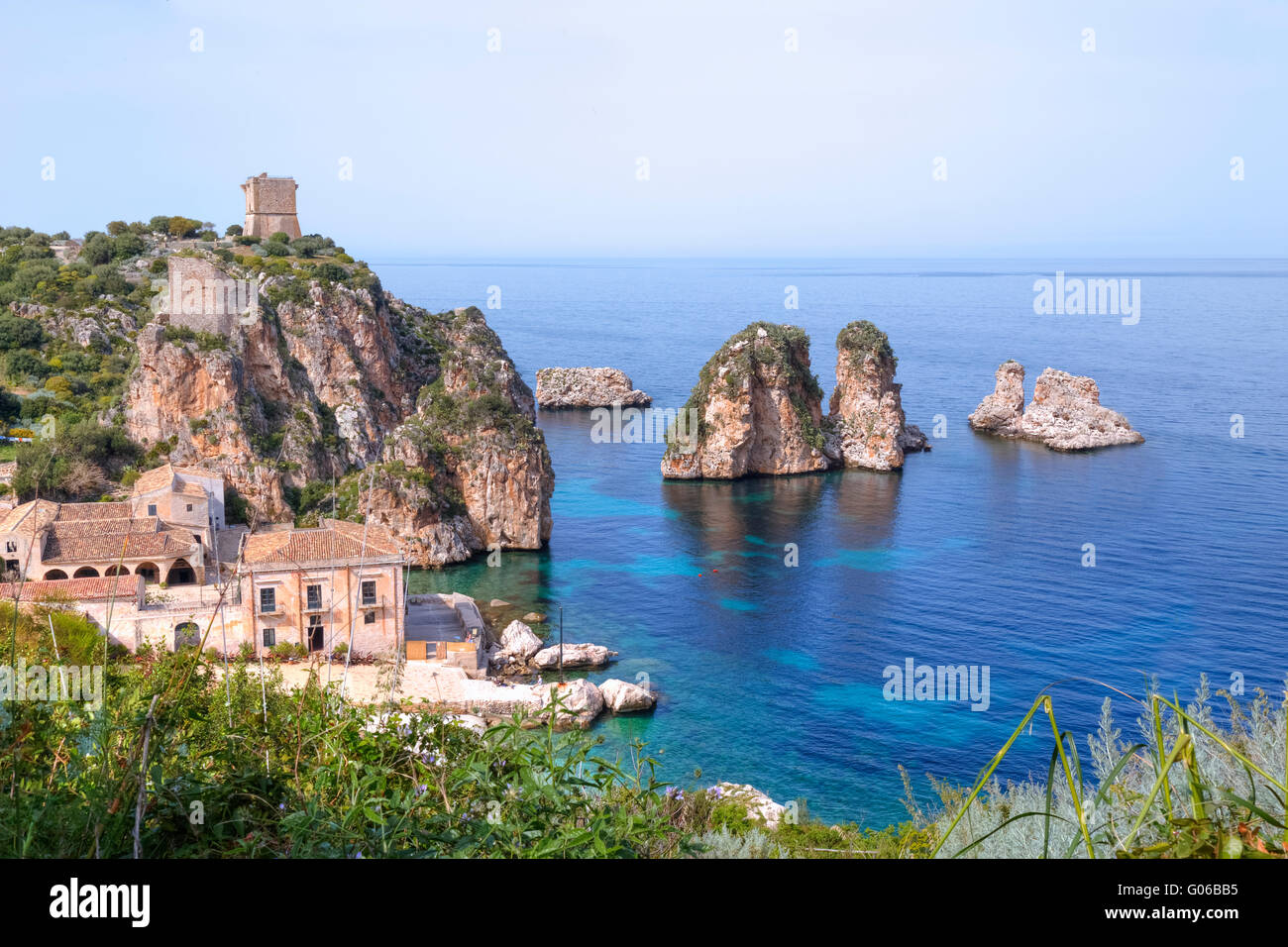 Scopello, Castellammare del Golfo, Trapani, Sicily, Italy Stock Photo -  Alamy