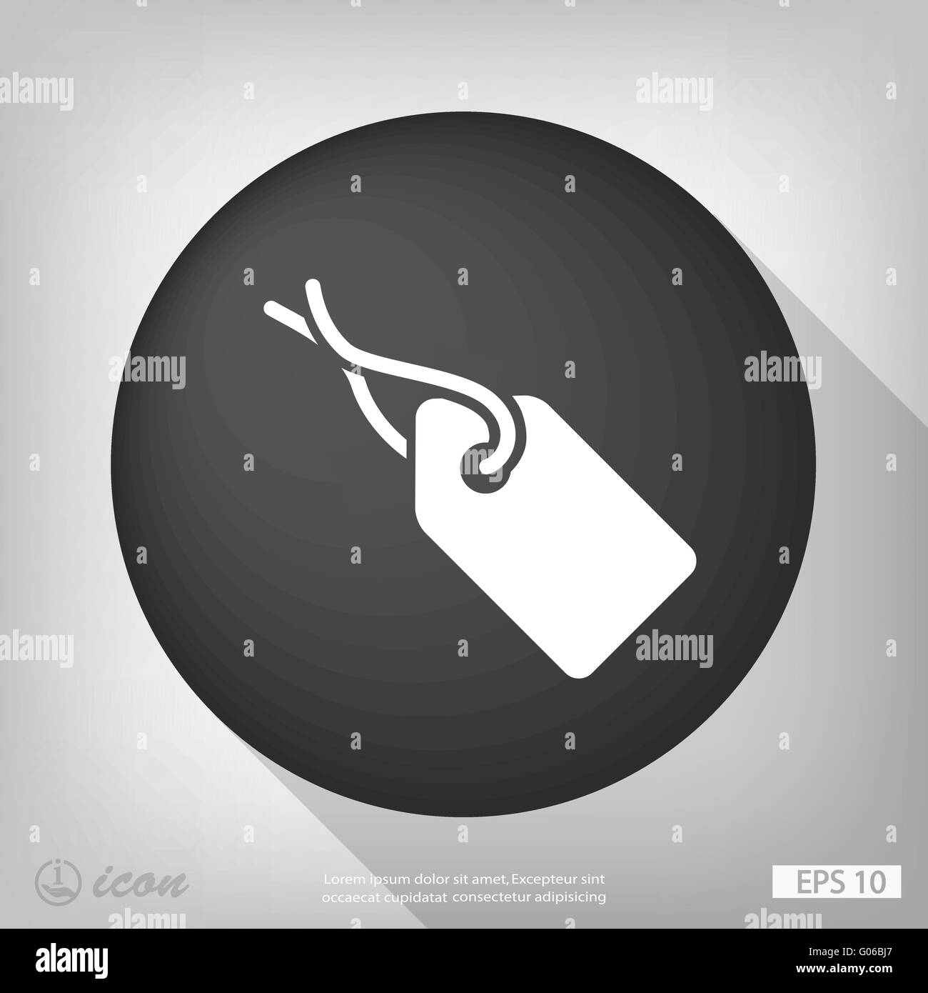 Tag Image Vector Pictograph of tag. Vector concept illustration for design. Eps 10 Stock ...