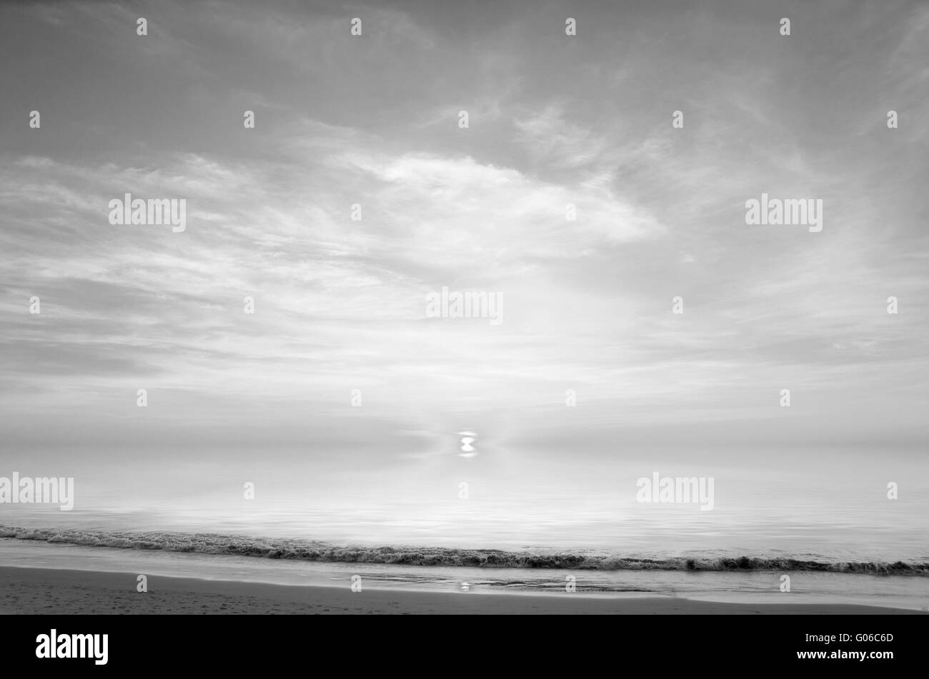 Seascape beach resort Black and White Stock Photos & Images - Alamy