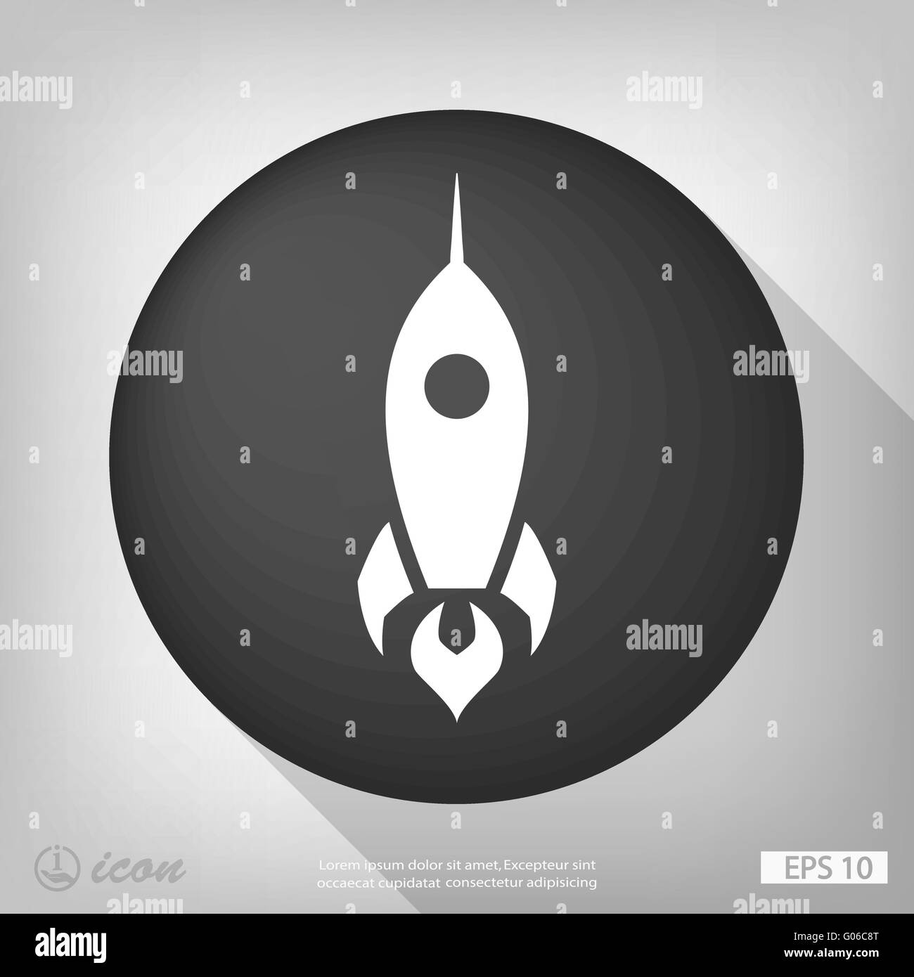 Rocket icon. Vector concept illustration for design. Eps 10 Stock ...