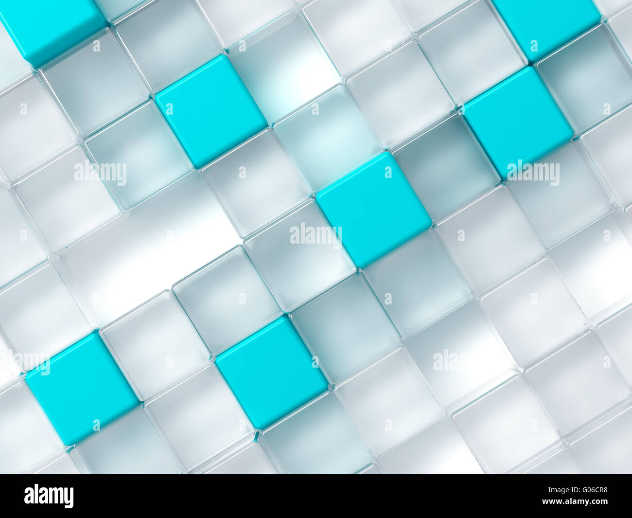 Abstract background consisting of white and blue p Stock Photo