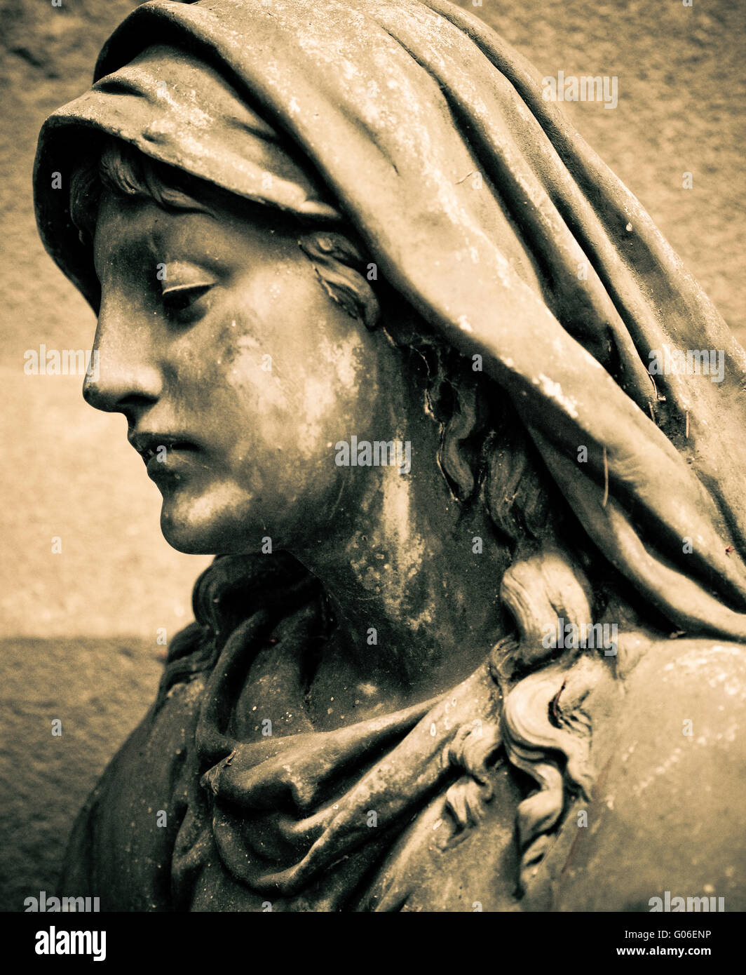 old marble tombstone 3 Stock Photo