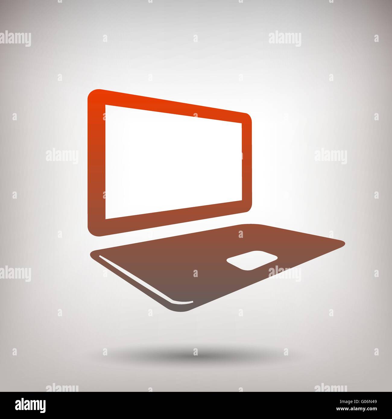 Pictograph of computer. Vector concept illustration for design. Eps 10 ...