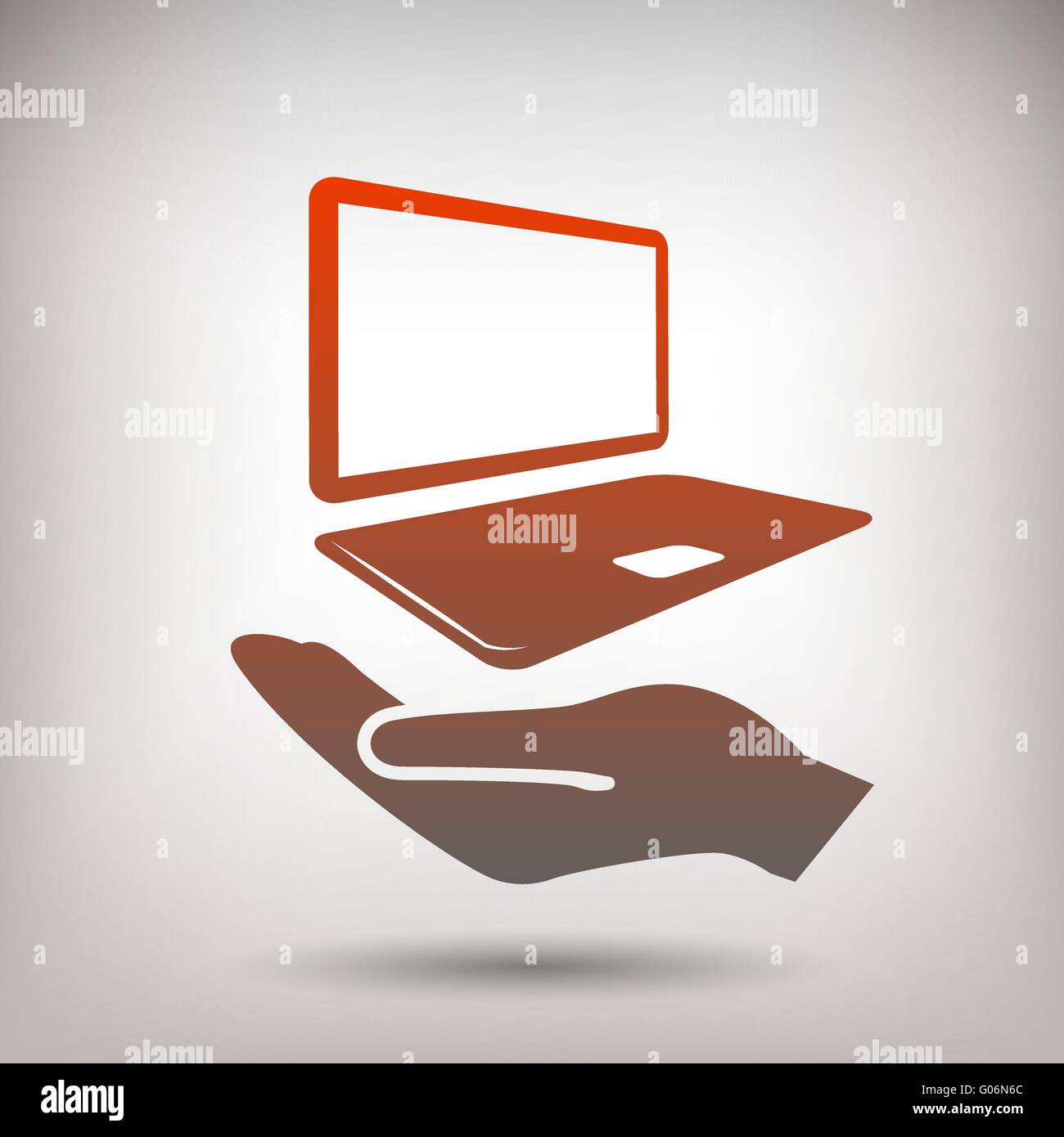 Computer Picograph Pictograph of computer. Vector concept illustration for design. Eps 10 ...