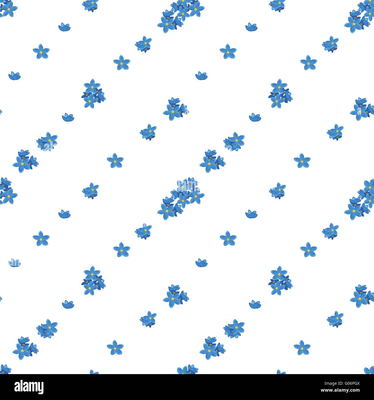 Seamless forget-me-not pattern Stock Vector Image & Art - Alamy