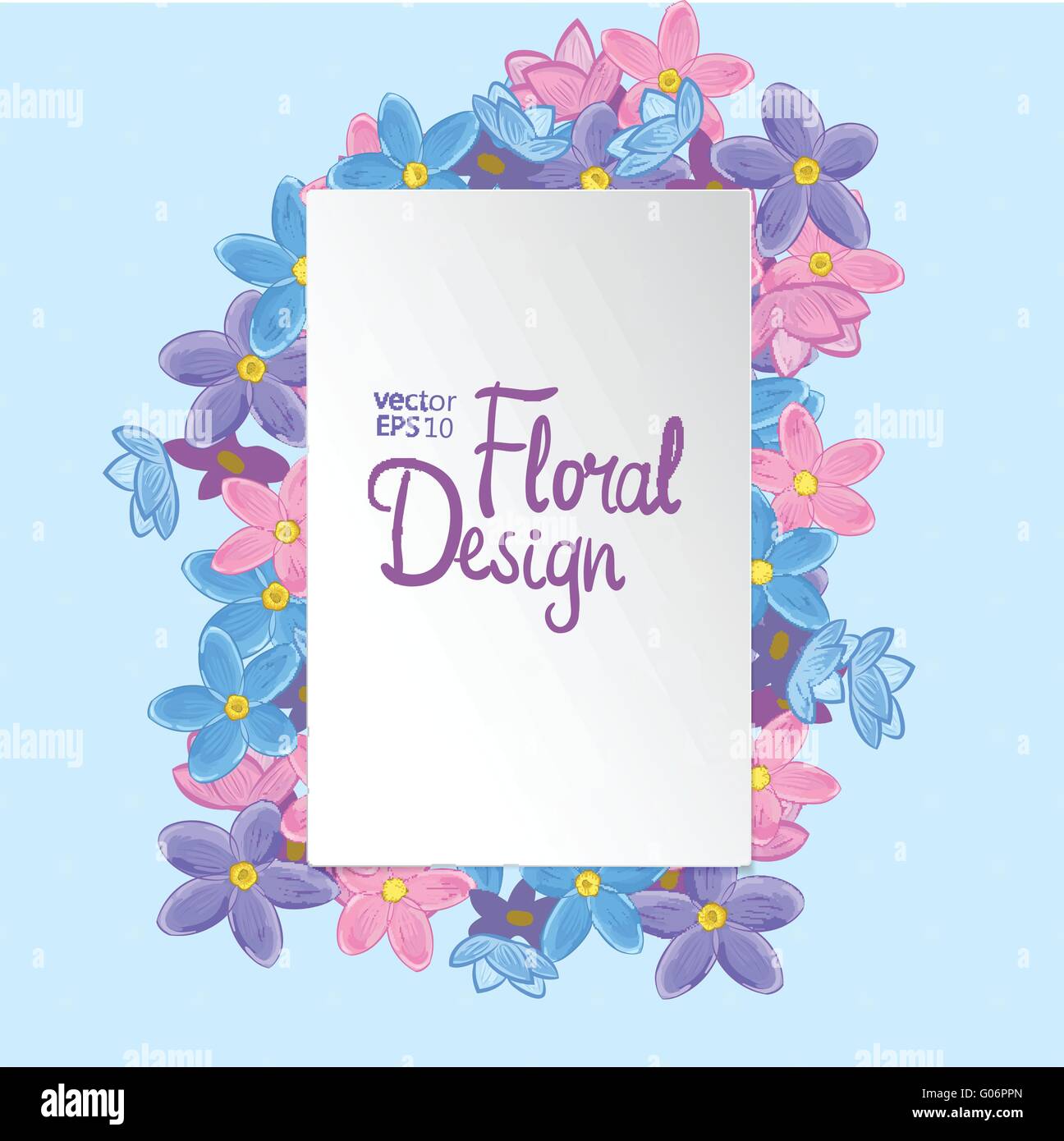 Floral vector frame Stock Vector Image & Art - Alamy