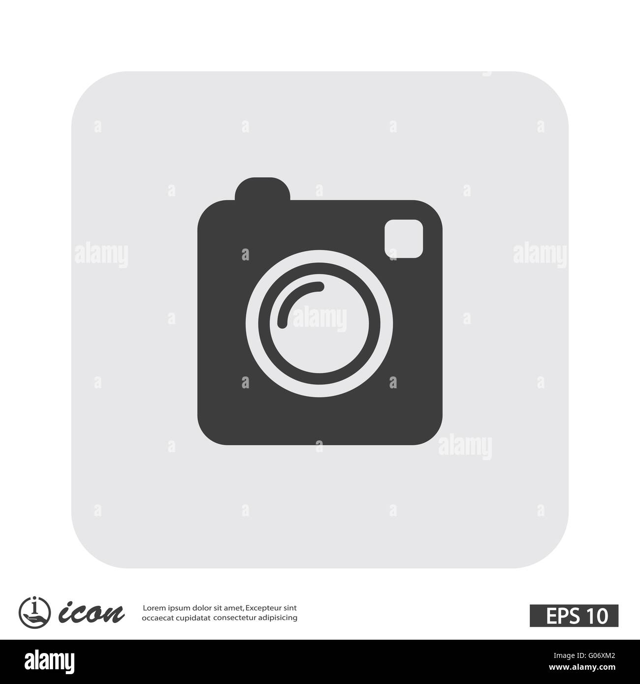 Pictograph of camera Stock Vector