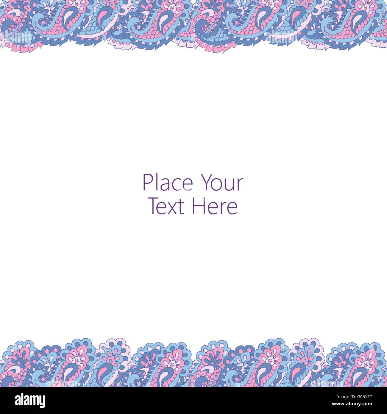 Abstract paisley border Stock Vector Image &amp; Art - Alamy