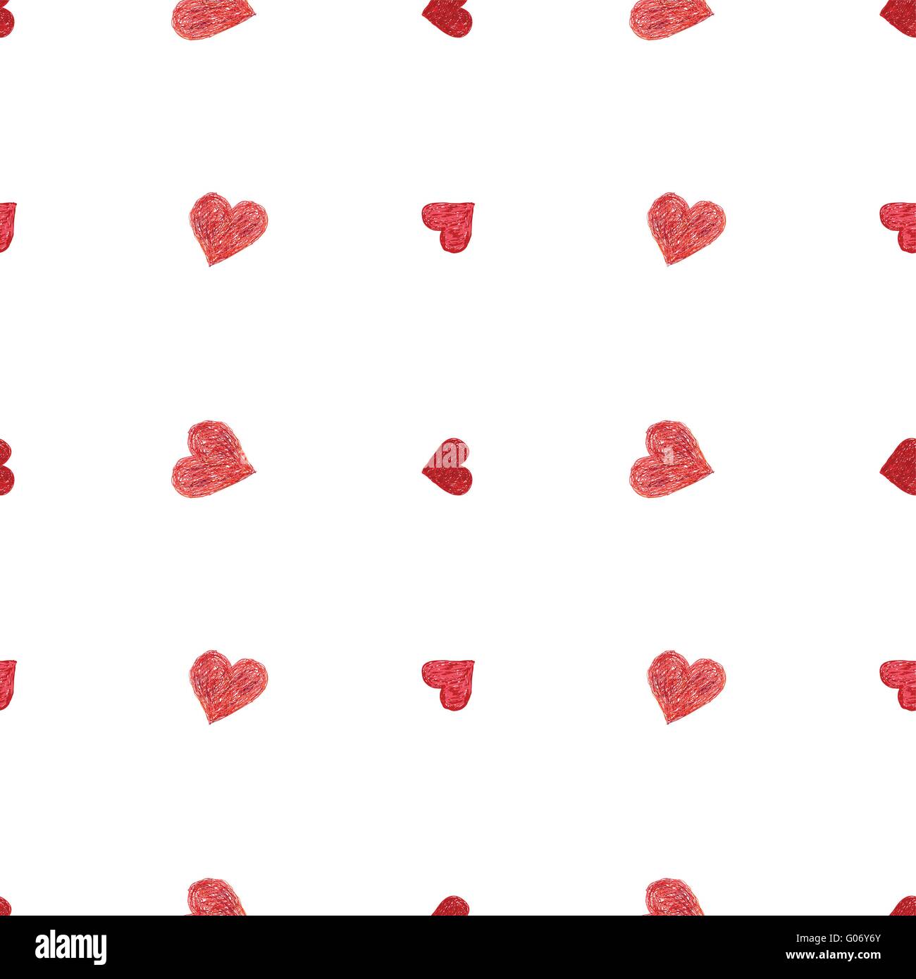 Doodle seamless pattern with hearts Stock Vector Image & Art - Alamy