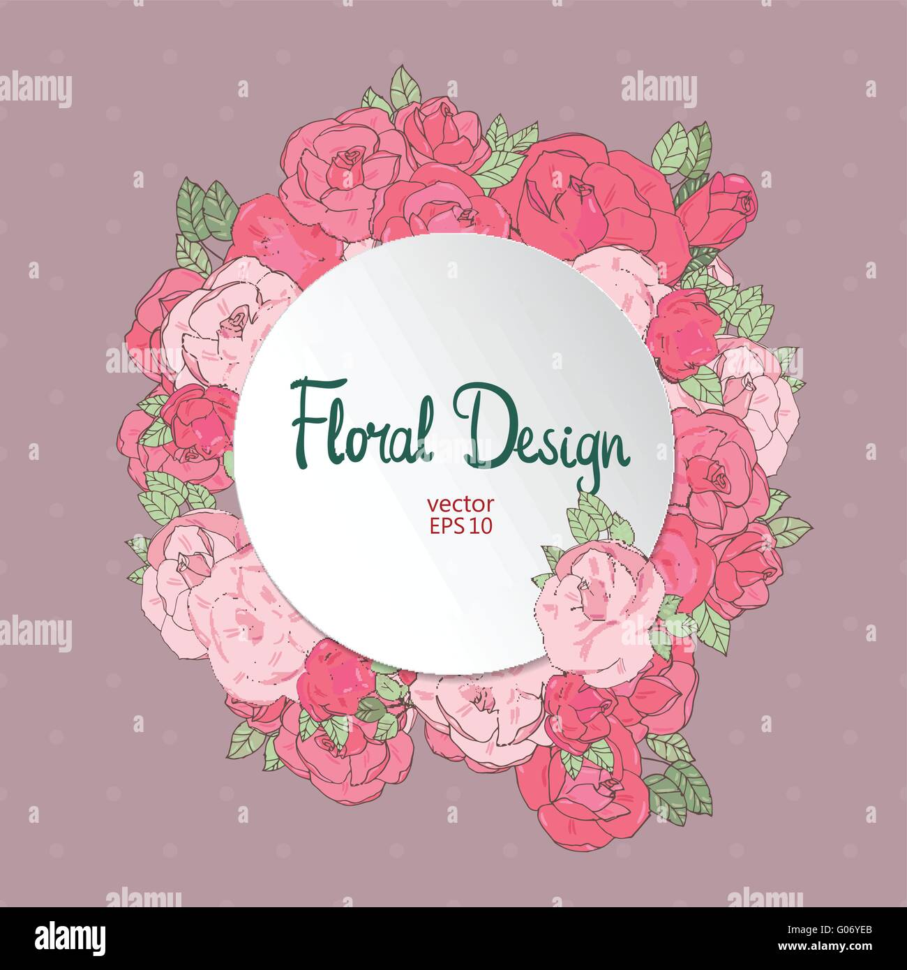 Floral vector frame Stock Vector Image & Art - Alamy