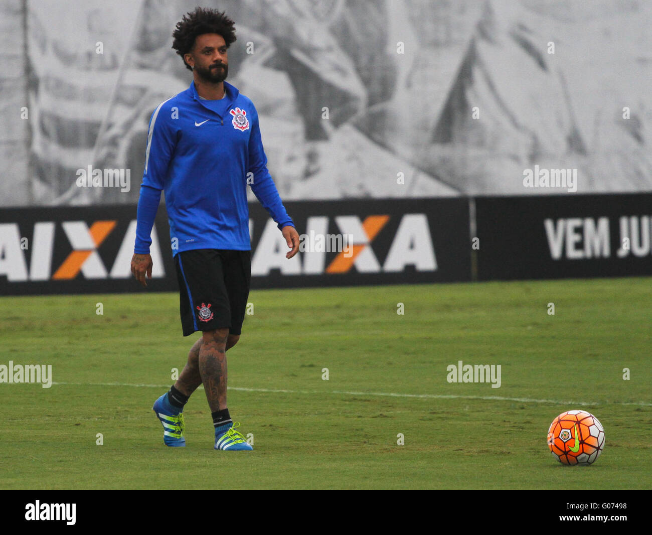 SAO PAULO, Brazil - 04/29/2016: TRAINING CORINTHIANS - Cristian