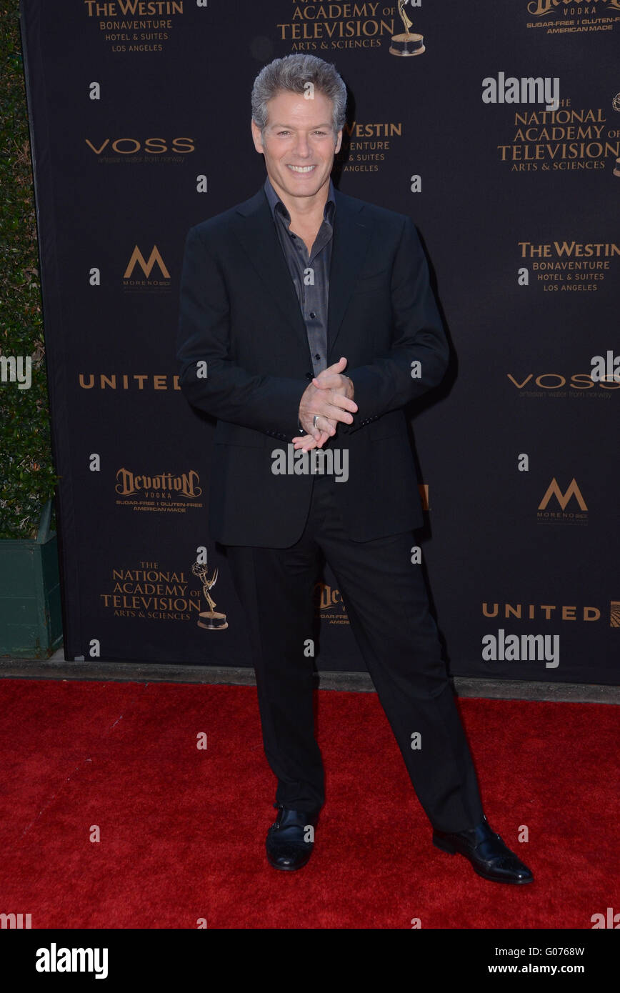 Los Angeles, CA, USA. 29th Apr, 2016. 29 April 2016 - Los Angeles, California - Kevin Spirtas. Arrivals for the 43rd Annual Daytime Creative Arts Emmy Awards held at the Westin Bonaventure Hotel and Suites Photo Credit: Birdie Thompson/AdMedia Credit:  Birdie Thompson/AdMedia/ZUMA Wire/Alamy Live News Stock Photo