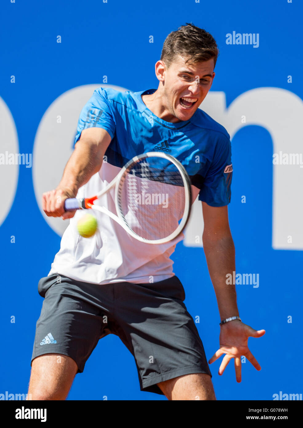 Munich, Germany. 30th Apr, 2016. Austrian tennis player Dominic Thiem