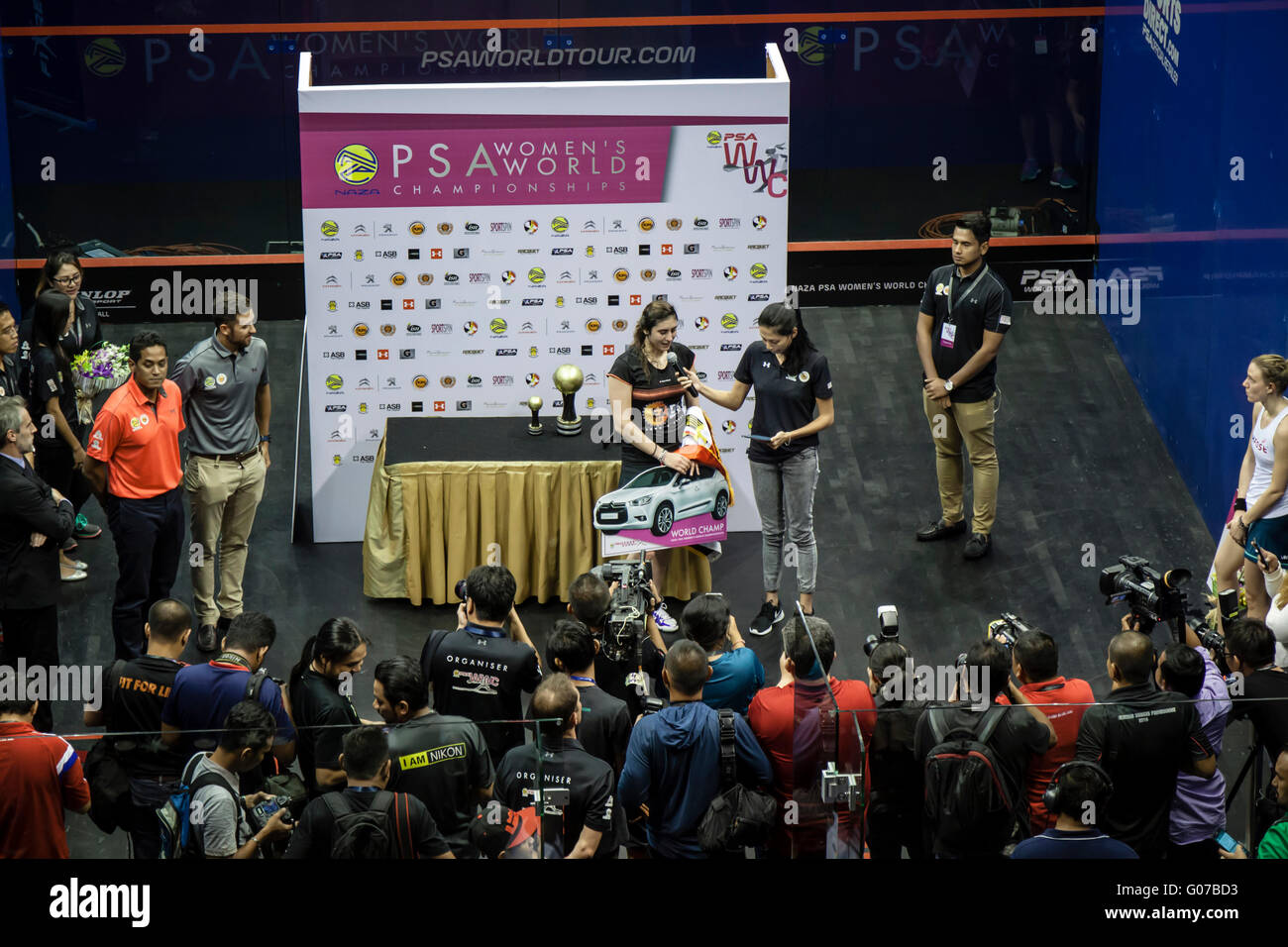 Kuala Lumpur, Malaysia. 30th Apr, 2016. Egypt's Nour El Sherbini winner