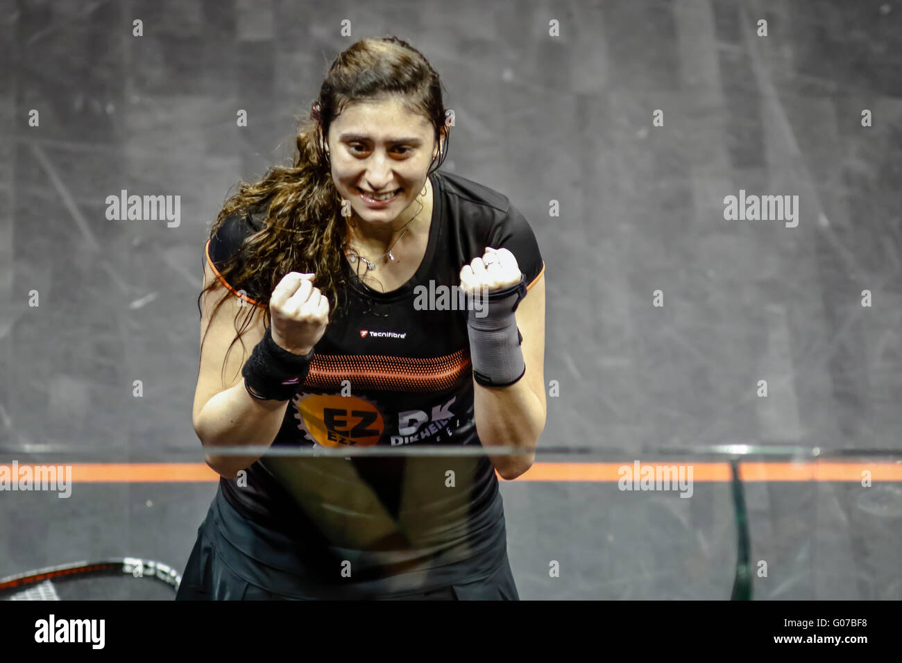 Kuala Lumpur, Malaysia. 30th Apr, 2016. Egypt's Nour El Sherbini wins the Women's World Championships 2016 squash in Kuala Lumpur, Malaysia. Credit:  Danny Chan/Alamy Live News. Stock Photo