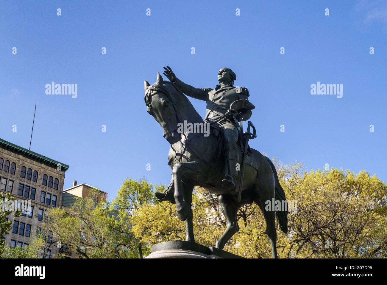 Washington Statue, Union Square Park, NYC Stock Photo Alamy