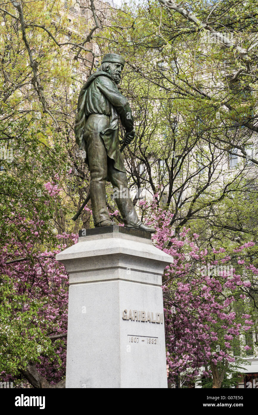 Giuseppe Garibaldi Statue, Washington Square Park in Greenwich Village