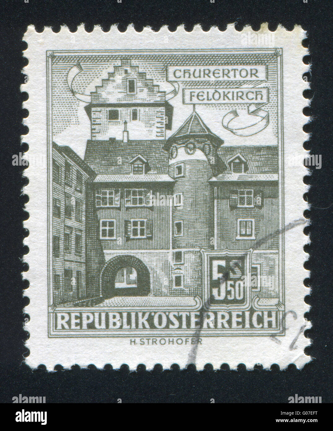 Austria stamp Stock Photo