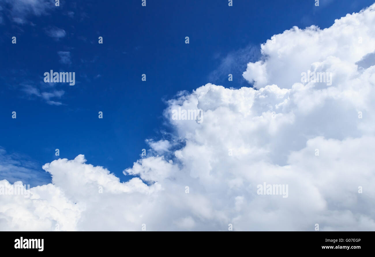 White Cloud and Blue Sky in Sunny Day Stock Photo - Alamy