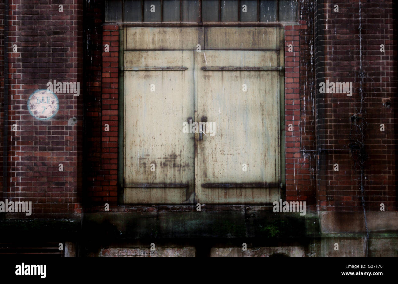 Old steel door Stock Photo
