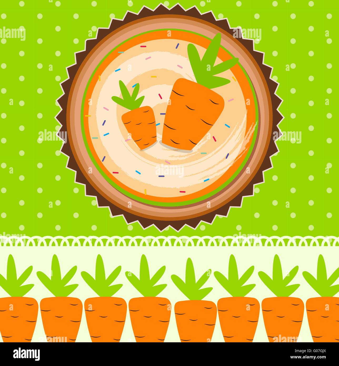 Carrot Cake Background Vector Illustration Stock Vector Image & Art - Alamy
