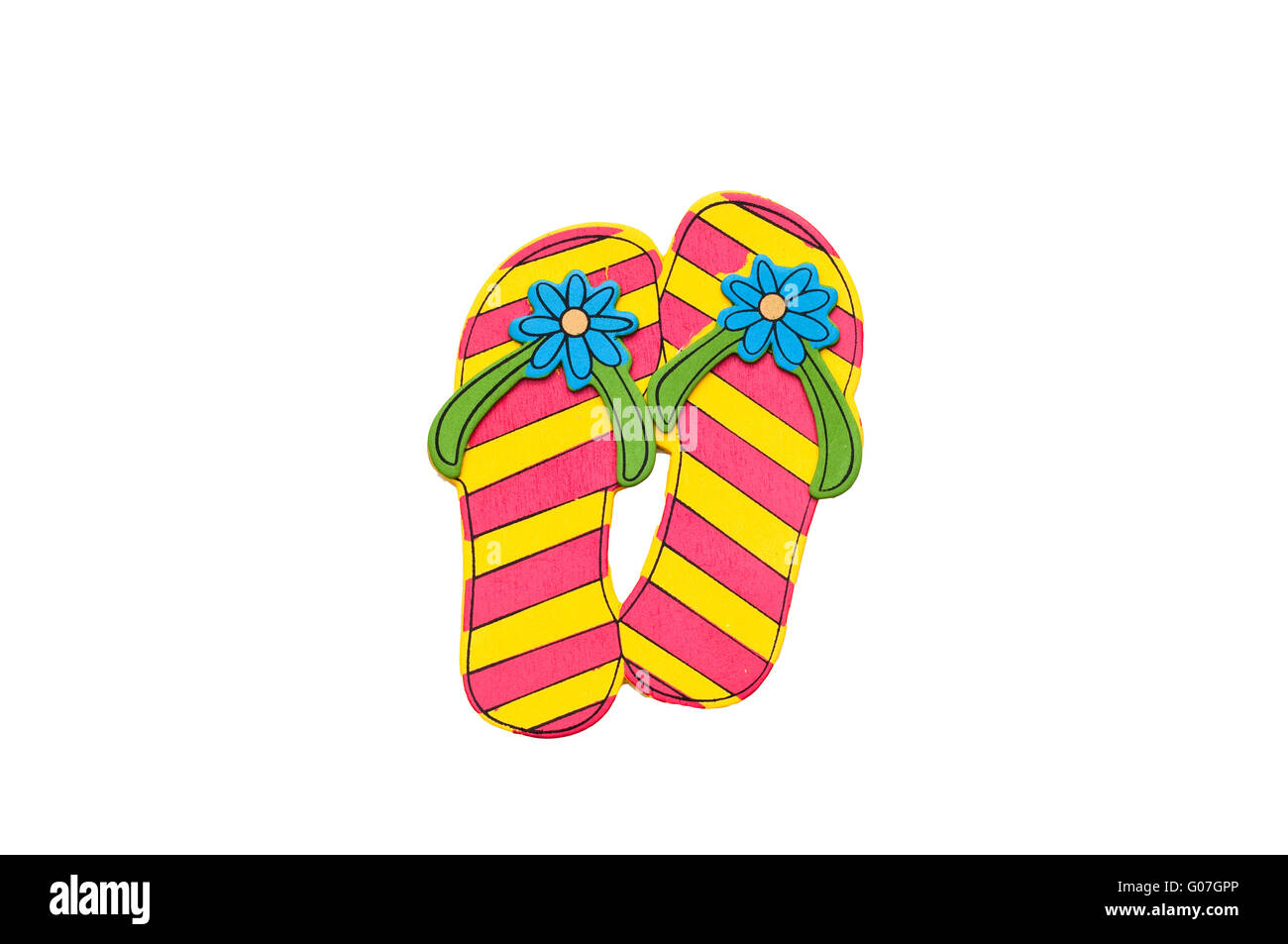 Flip flops isolated on white Stock Photo - Alamy