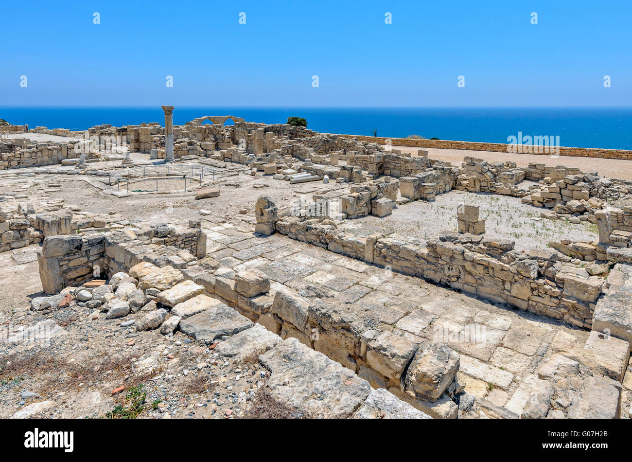 Ruins of an early Christian basilica on Cyprus Stock Photo