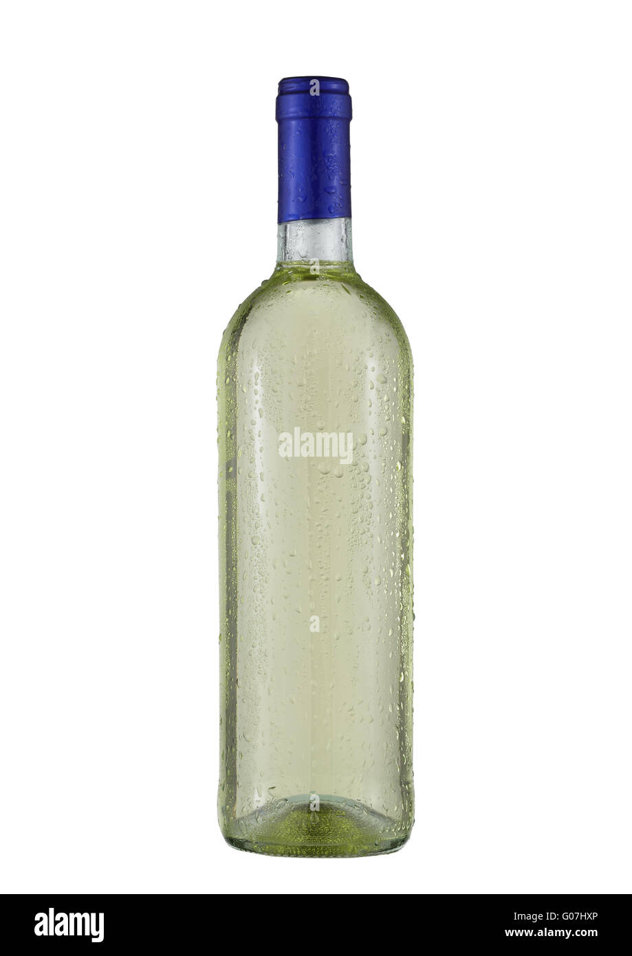 White wine bottle empty Stock Photo Alamy