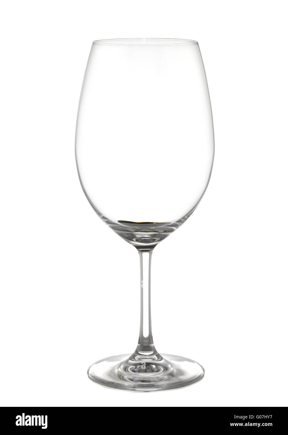 Red wine glass is empty Stock Photo Alamy