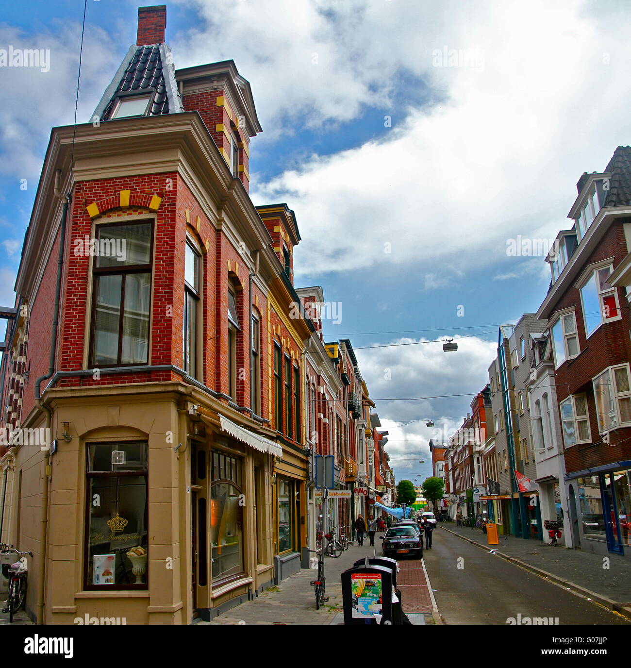Corner house in Groningen Stock Photo Alamy