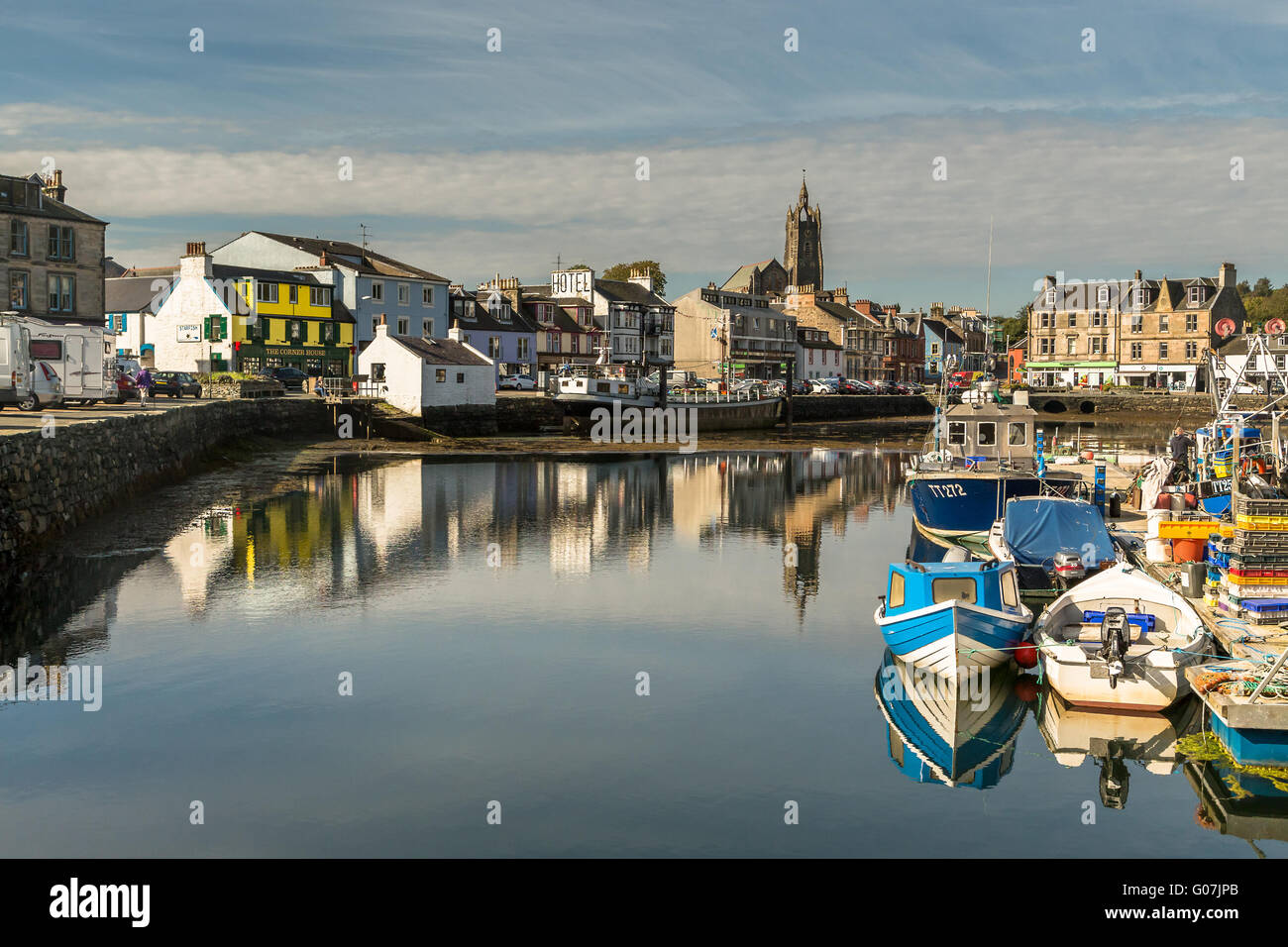 Scottish Fishing Village Stock Photo Alamy