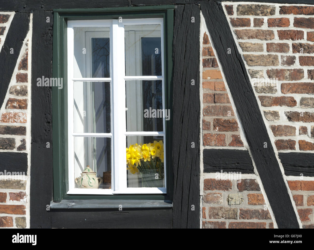 Window with flowers, crop Stock Photo - Alamy