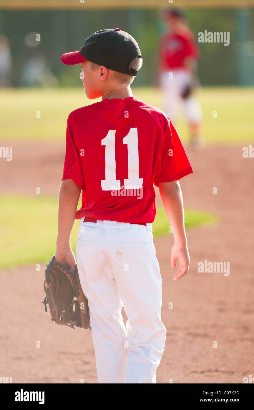 Youth baseball player Stock Photo