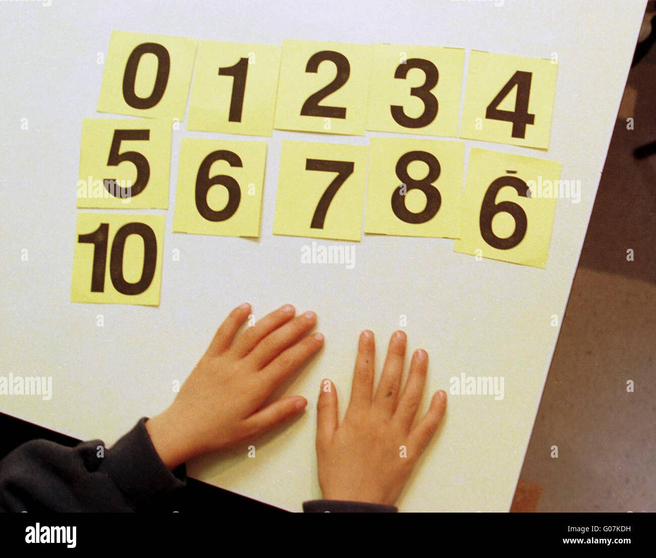 Scottish Primary school children learn numbers Stock Photo Alamy