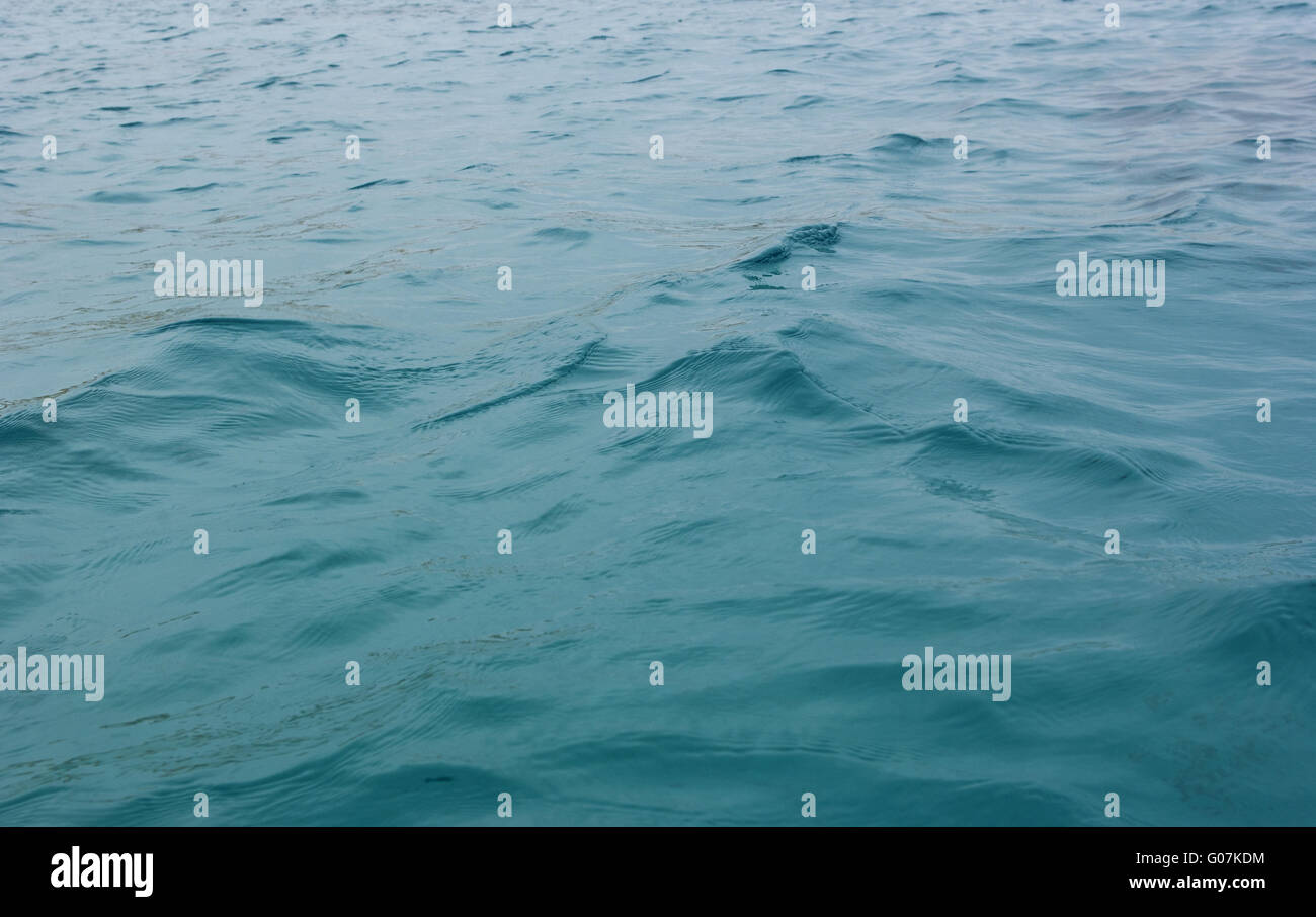background blue tropical sea water ripples Stock Photo